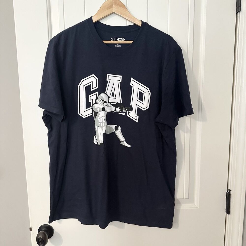 Gap x Star Wars Blue Short Sleeve T-shirt Graphic Tee Men’s Size XlArge